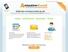 Tablet Screenshot of annuaire-email.net